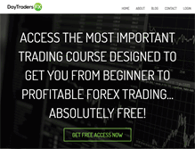 Tablet Screenshot of daytradersfx.com
